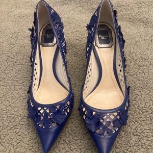 Authentic Dior Floral Blue heels